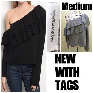 NWT Sz M Off the Shoulder Sweater